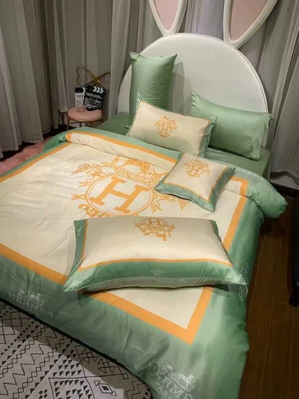 Hermes Limited Luxury Brand Bedding Set Home Decor – Max010085
