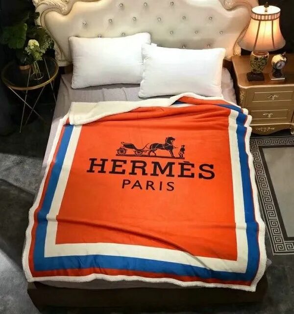 Hermes Limited Luxury Brand Bedding Set Home Decor – Max010087