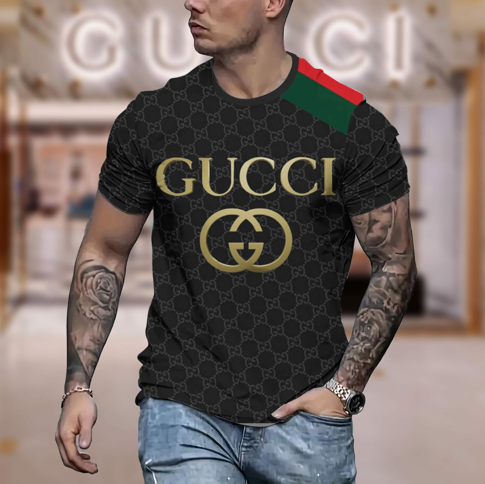 New 2025-  G  Luxury  Brand Premium T-Shirt Outfit For Men Women – Max011582