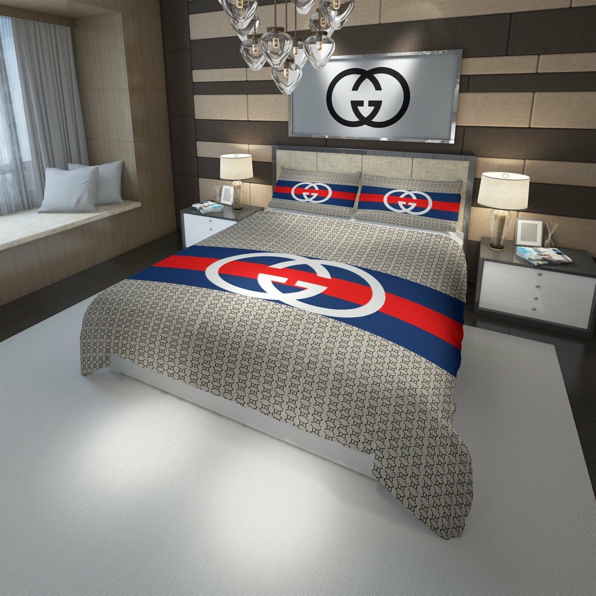 G  Premium Fashion Limited Luxury Brand Bedding Set Home Decor – Min00335