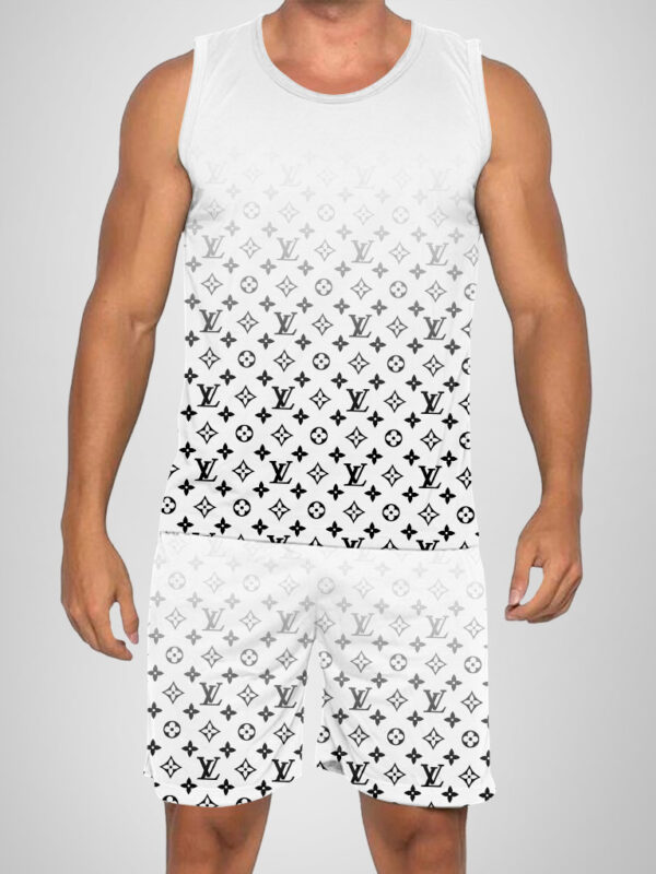 New 2025 – L Luxury Brand Premium Tanktop & Shorts Outfit For Men -Max012595