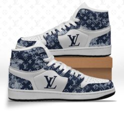 L.V High Air Jordan 1 Sneakers Shoes Hot 2023 Gifts Unisex -B9G-Max06603