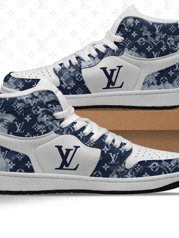 L.V High Air Jordan 1 Sneakers Shoes Hot 2023 Gifts Unisex -B9G-Max06603