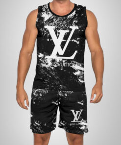 New 2025 – L Luxury Brand Premium Tanktop & Shorts Outfit For Men -Max012599