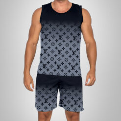 New 2025 – L Luxury Brand Premium Tanktop & Shorts Outfit For Men -Max012594