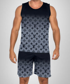New 2025 – L Luxury Brand Premium Tanktop & Shorts Outfit For Men -Max012594