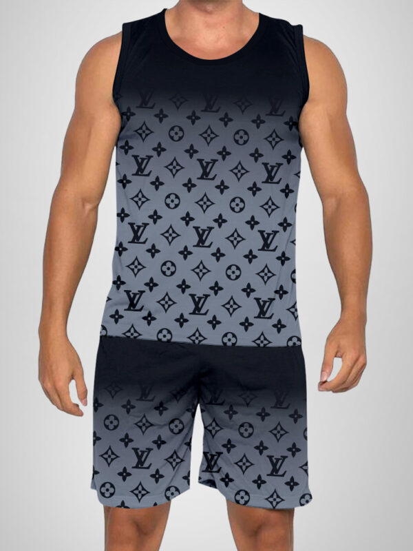 New 2025 – L Luxury Brand Premium Tanktop & Shorts Outfit For Men -Max012594