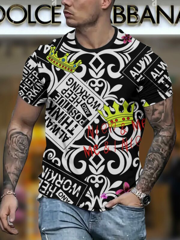 New 2025 – D Luxury Brand Premium T-Shirt Outfit For Men – Max012405