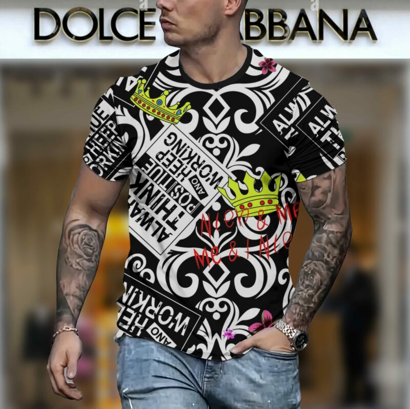 New 2025 – D Luxury Brand Premium T-Shirt Outfit For Men – Max012405