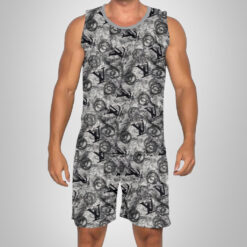 New 2025 – L Luxury Brand Premium Tanktop & Shorts Outfit For Men -Max012592