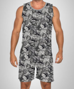 New 2025 – L Luxury Brand Premium Tanktop & Shorts Outfit For Men -Max012592