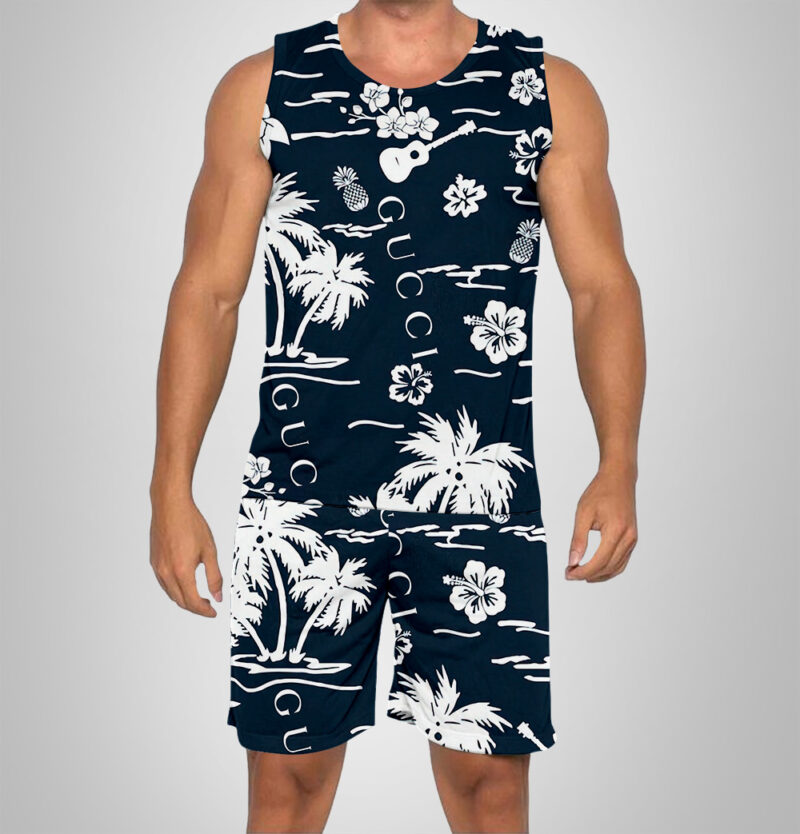 New 2025 -G Luxury Brand Premium Tanktop & Shorts Outfit For Men -Max012608