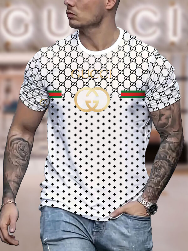 New 2025-  G  Luxury  Brand Premium T-Shirt Outfit For Men Women – Max012110