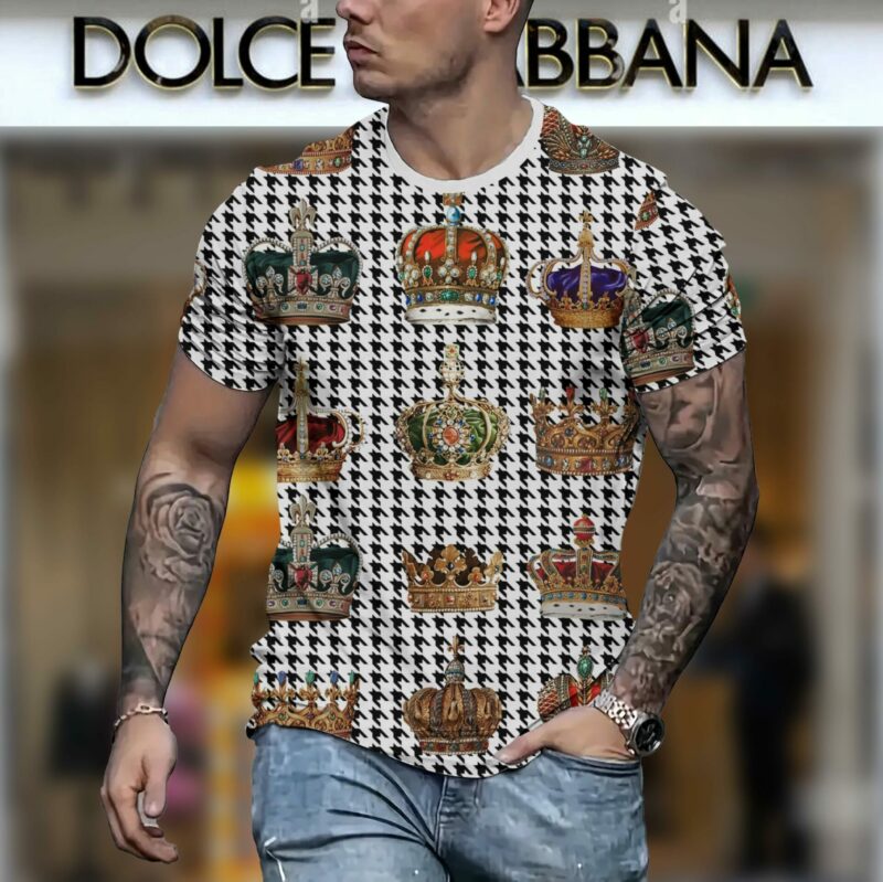 New 2025 – D Luxury Brand Premium T-Shirt Outfit For Men – Max012438