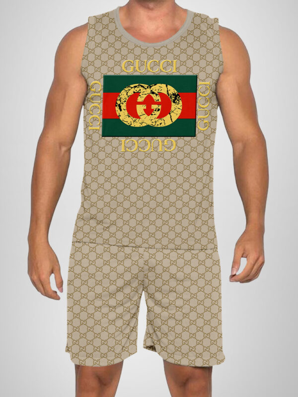 New 2025 -G Luxury Brand Premium Tanktop & Shorts Outfit For Men -Max012618
