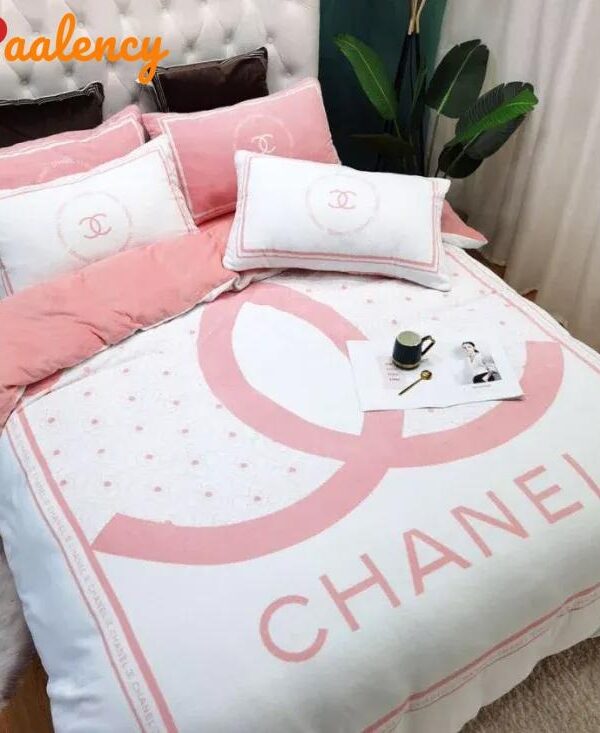 Chanel Premium Fashion Limited Luxury Brand Bedding Set Home Decor -Min00447