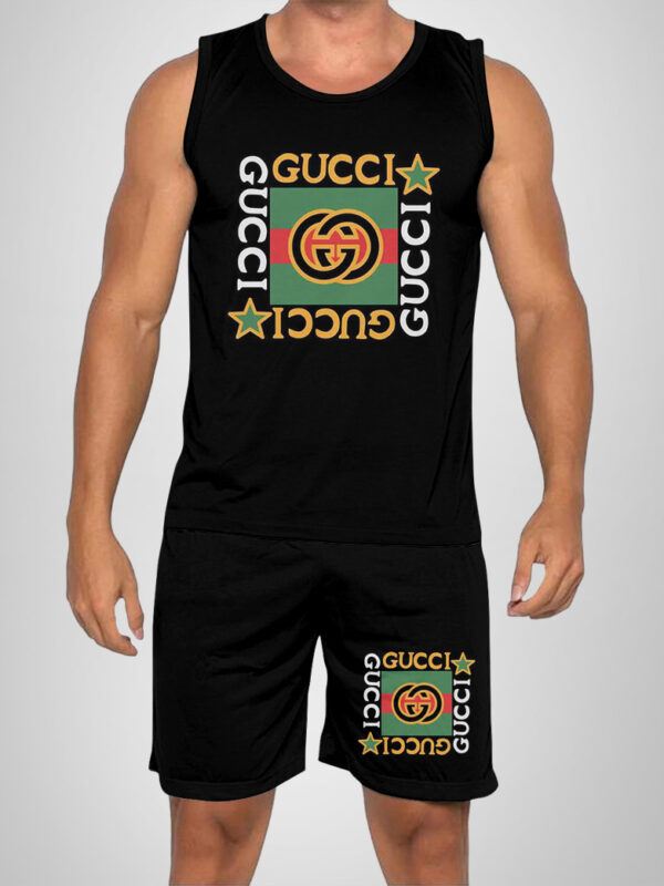 New 2025 -G Luxury Brand Premium Tanktop & Shorts Outfit For Men -Max012611
