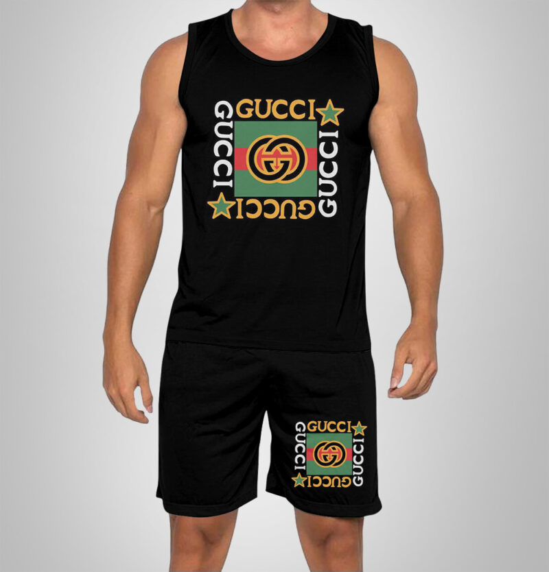 New 2025 -G Luxury Brand Premium Tanktop & Shorts Outfit For Men -Max012611