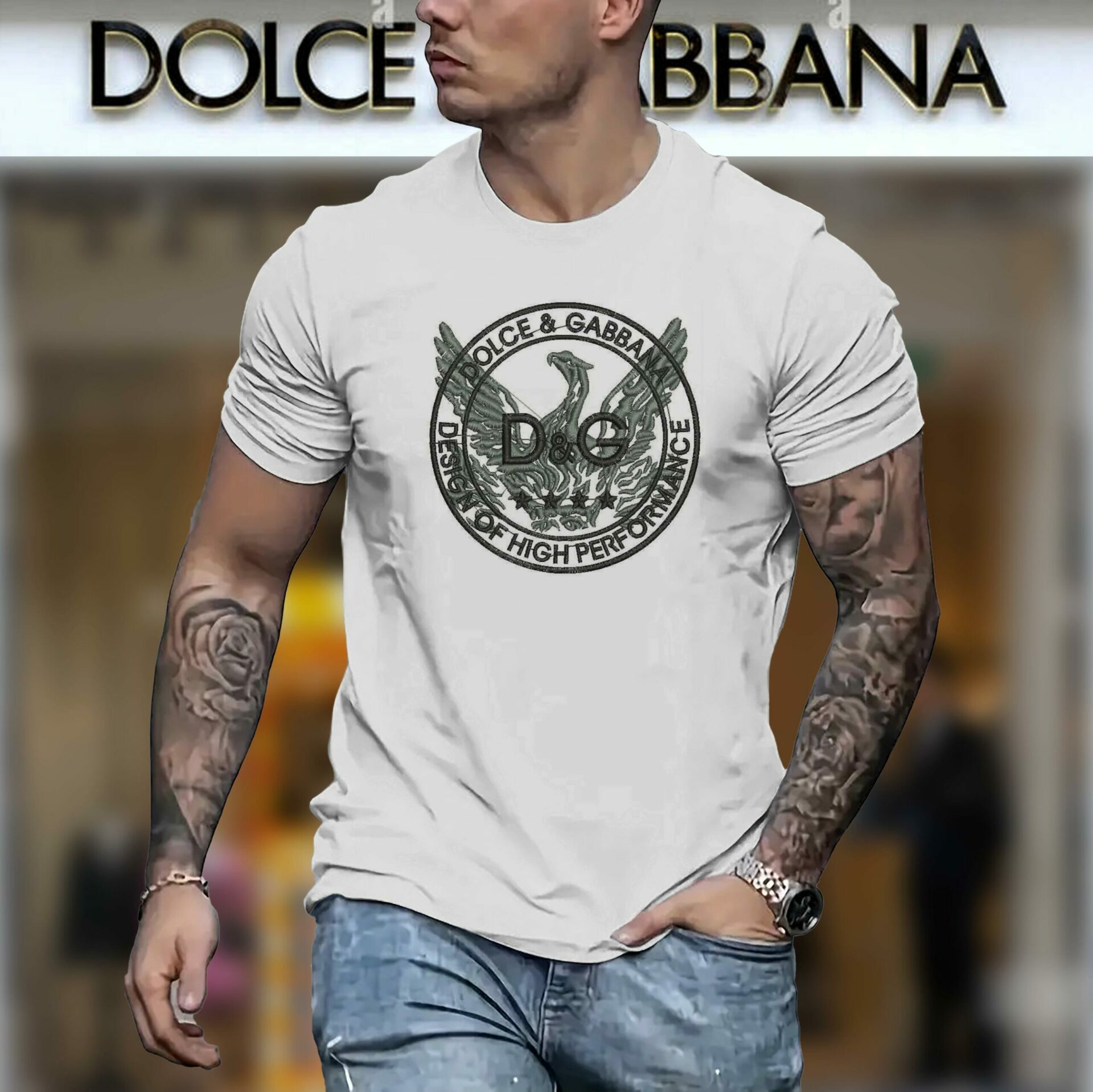 New 2025 – D Luxury Brand Premium T-Shirt Outfit For Men -Max012415