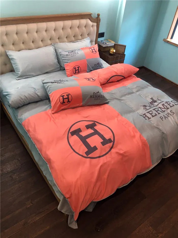 Hermes Limited Luxury Brand Bedding Set Home Decor – Max010094