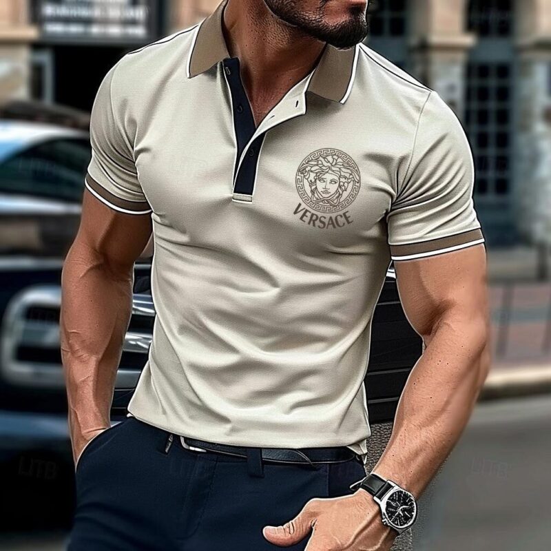 Limited Edition V**sace Polo Shirt For Men –  Max2407091560