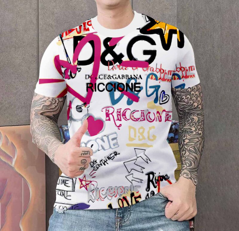 New 2025 – D Luxury Brand Premium T-Shirt Outfit For Men -Max012711