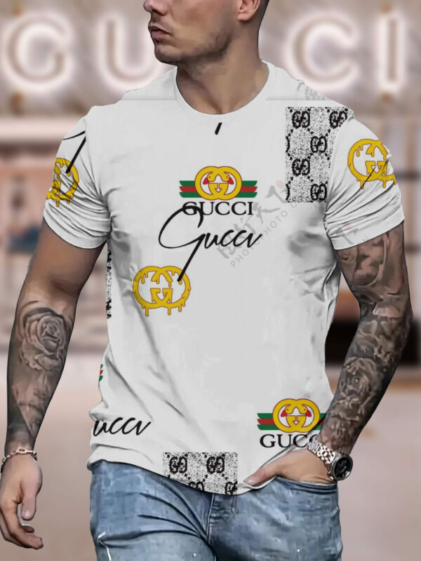 New 2025-  G  Luxury  Brand Premium T-Shirt Outfit For Men Women – Max011614