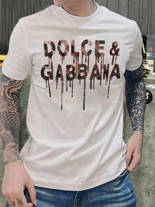 New 2025 – D Luxury Brand Premium T-Shirt Outfit For Men -Max012687