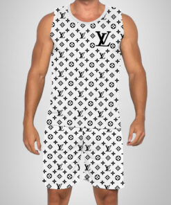 New 2025 – L Luxury Brand Premium Tanktop & Shorts Outfit For Men -Max012605