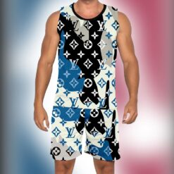 New 2025 – L Luxury Brand Premium Tanktop & Shorts Outfit For Men -Max012556