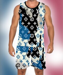 New 2025 – L Luxury Brand Premium Tanktop & Shorts Outfit For Men -Max012556