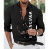 Men’s Long Sleeves Button Down Shirts -TDA002065