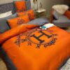Hermes Limited Luxury Brand Bedding Set Home Decor – Max010072