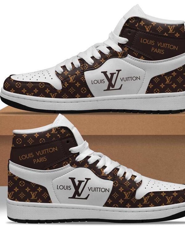 L.V High Air Jordan 1 Sneakers Shoes Hot 2023 Gifts Unisex -B9G-Max06608