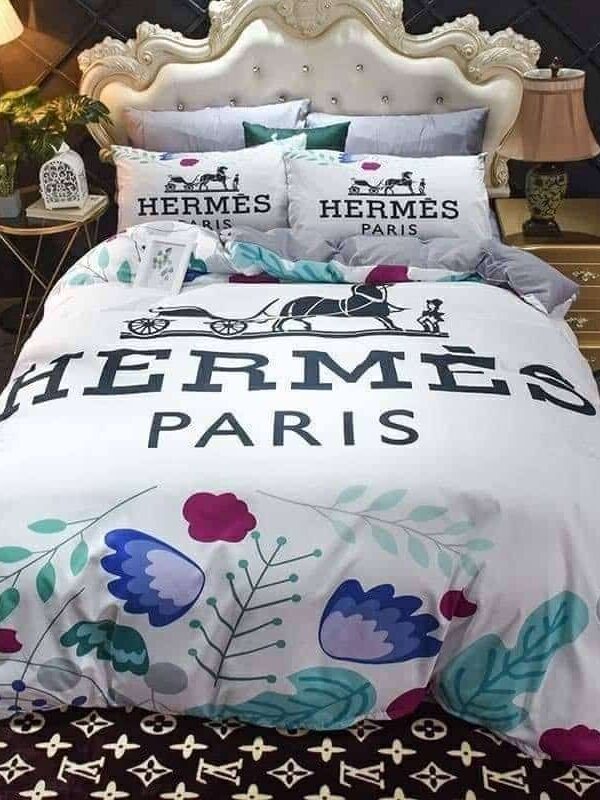Hermes Limited Luxury Brand Bedding Set Home Decor – Max010071