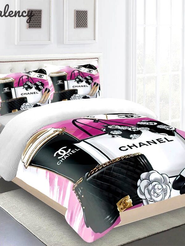 Chanel Premium Fashion Limited Luxury Brand Bedding Set Home Decor -Min00445
