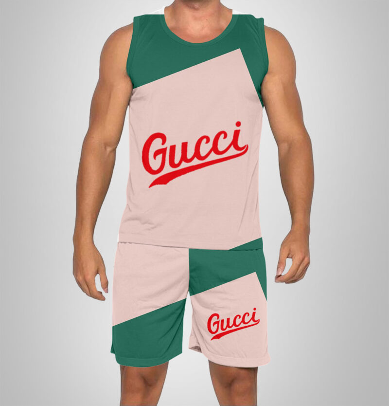 New 2025 -G Luxury Brand Premium Tanktop & Shorts Outfit For Men -Max012610