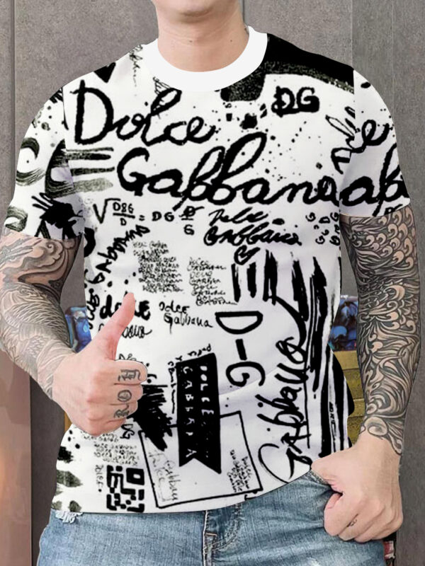 New 2025 – D Luxury Brand Premium T-Shirt Outfit For Men -Max012707