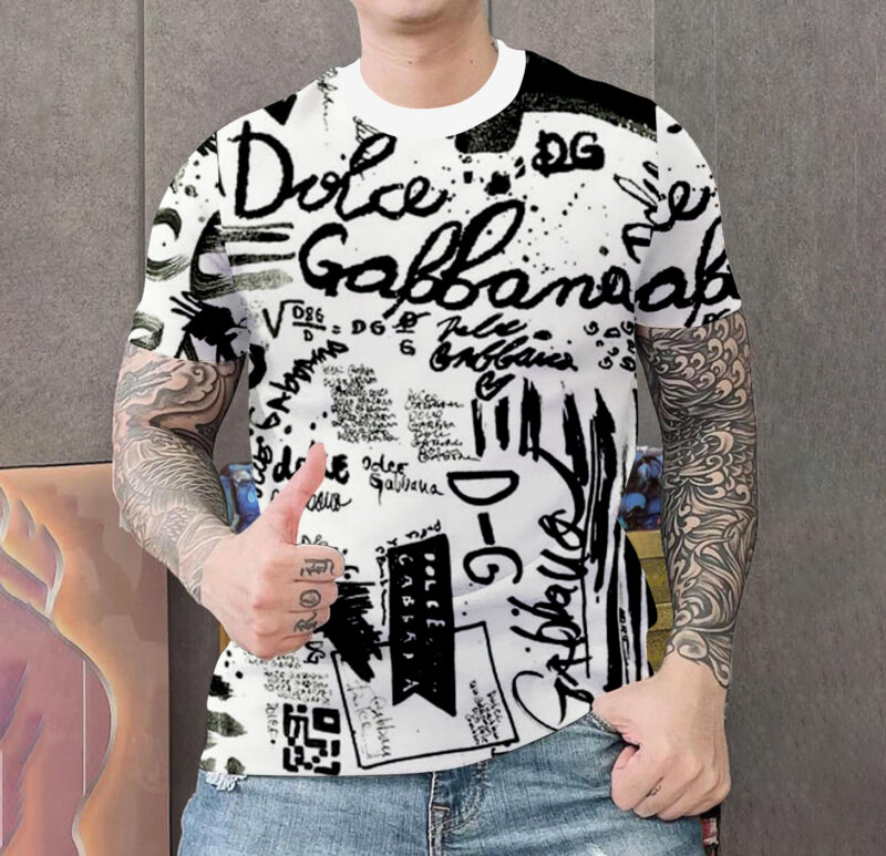 New 2025 – D Luxury Brand Premium T-Shirt Outfit For Men -Max012707