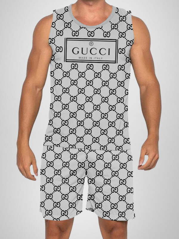 New 2025 -G Luxury Brand Premium Tanktop & Shorts Outfit For Men -Max012636