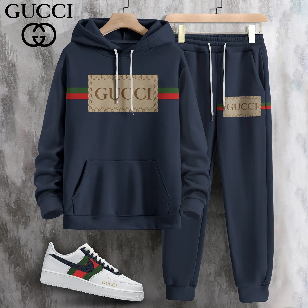New 2025,G  G Limited Edition Set Hoodie & Pants Match AF1 Sneaker – Max2408253593
