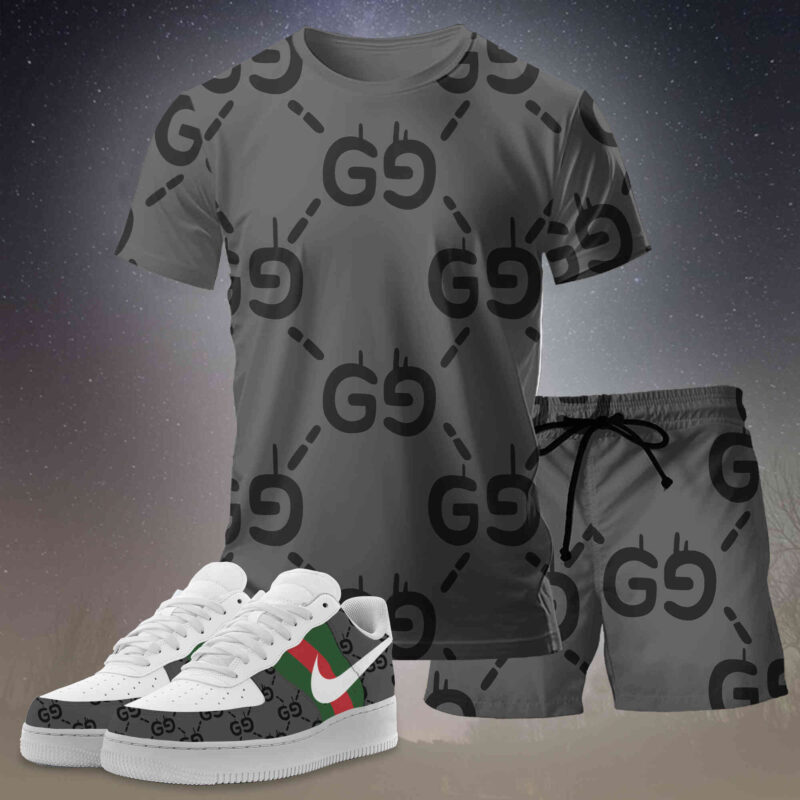 New 2025 – Set G Tracksuit  Air Force 1 & T-shirt & Shorts – chic210416