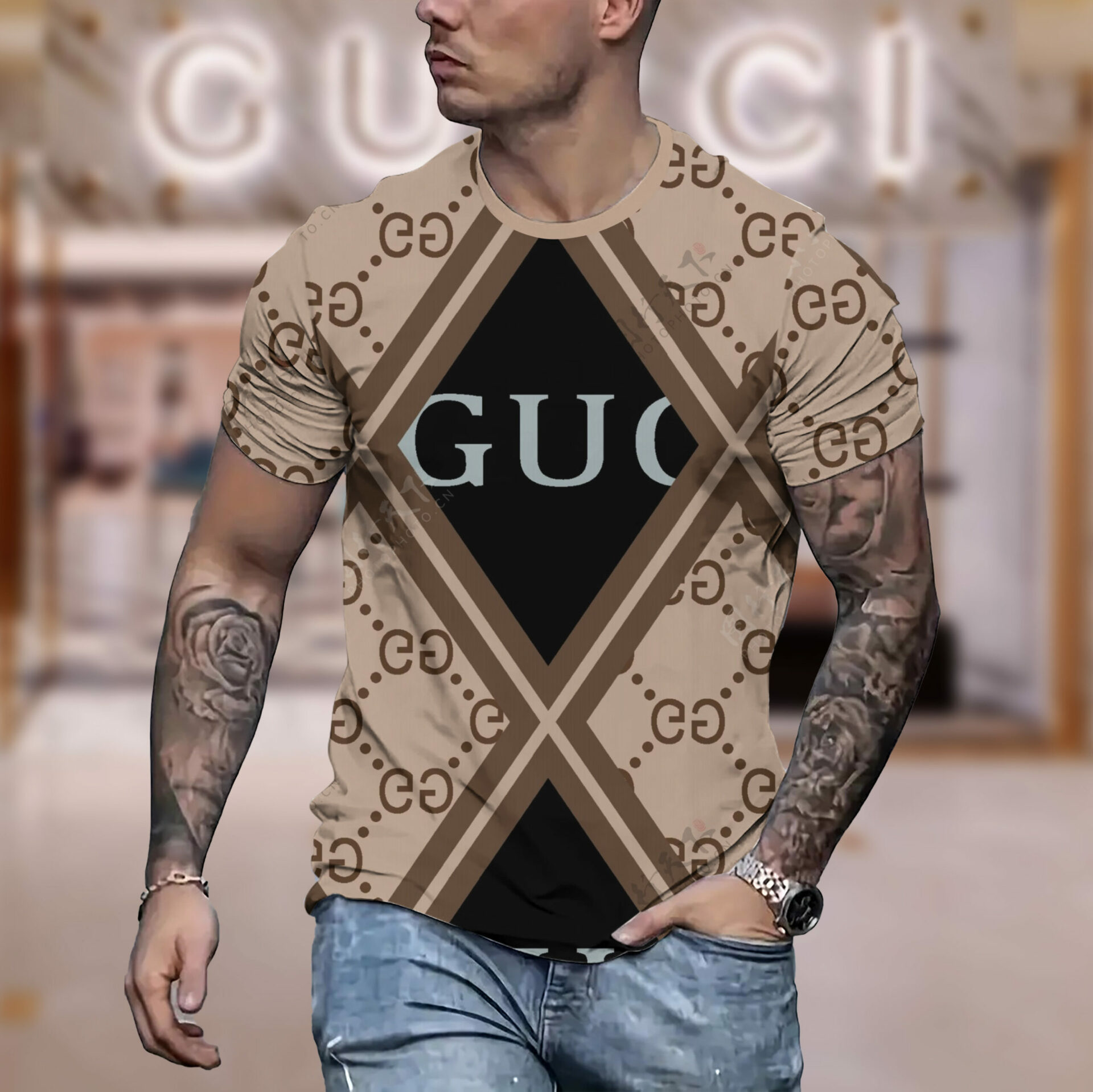 New 2025-  G  Luxury  Brand Premium T-Shirt Outfit For Men Women – Max011621