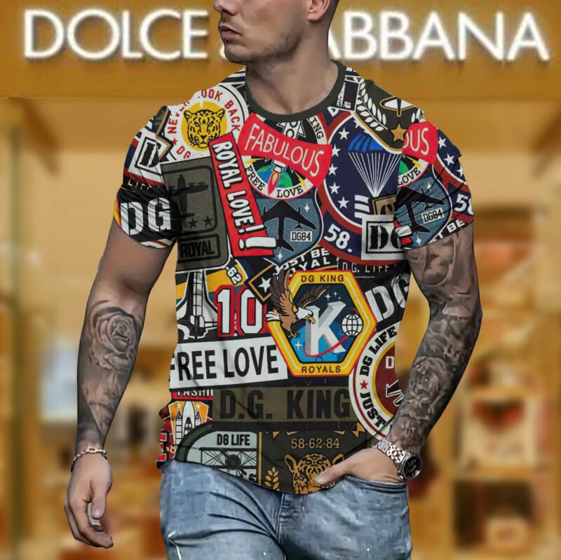 New 2025 – D Luxury Brand Premium T-Shirt Outfit For Men – Max012479