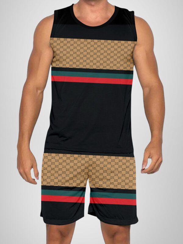 New 2025 -G Luxury Brand Premium Tanktop & Shorts Outfit For Men -Max012643