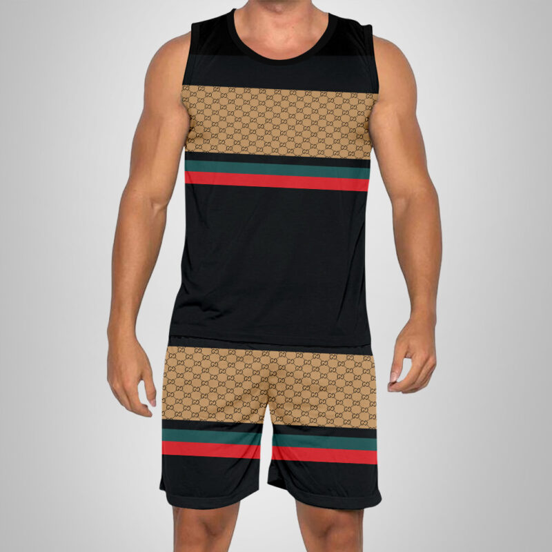 New 2025 -G Luxury Brand Premium Tanktop & Shorts Outfit For Men -Max012643
