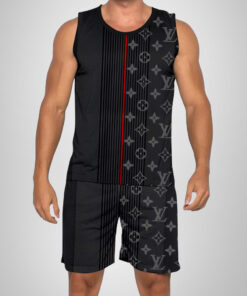 New 2025 – L Luxury Brand Premium Tanktop & Shorts Outfit For Men -Max012583