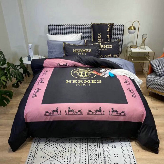 Hermes Limited Luxury Brand Bedding Set Home Decor – Max010104