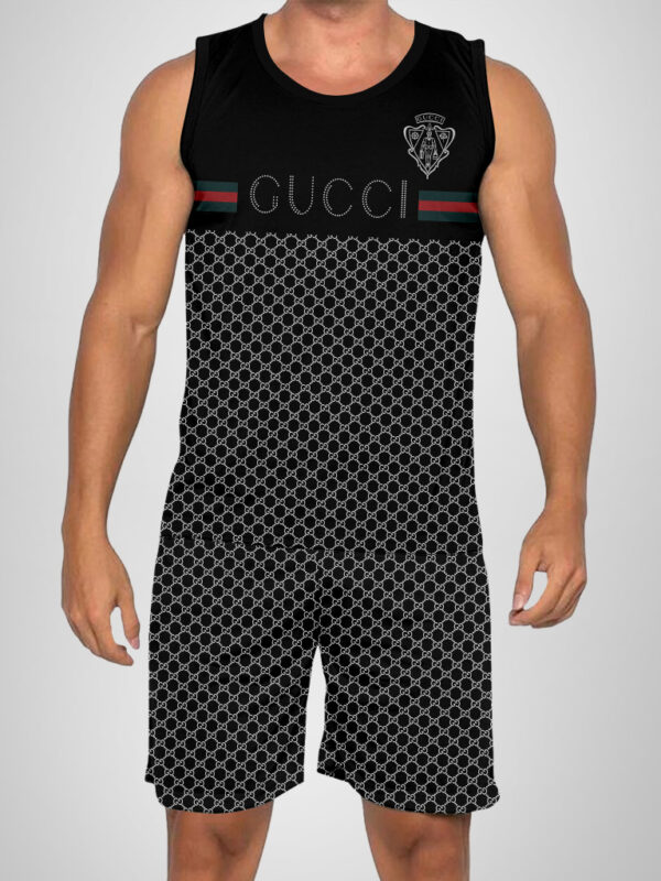 New 2025 -G Luxury Brand Premium Tanktop & Shorts Outfit For Men -Max012642