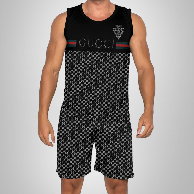 New 2025 -G Luxury Brand Premium Tanktop & Shorts Outfit For Men -Max012642